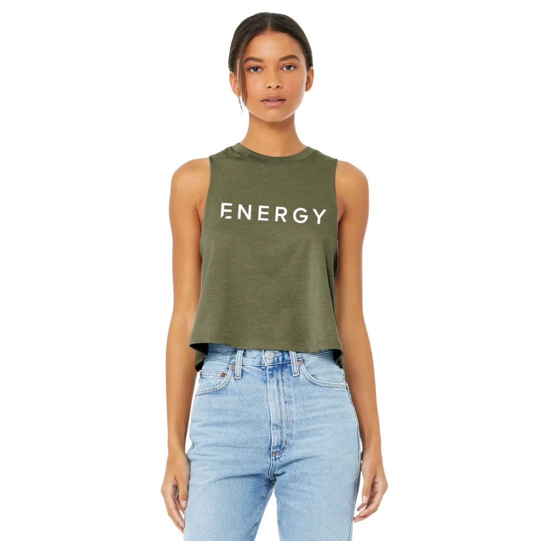 Ladies Racerback Cropped Tank