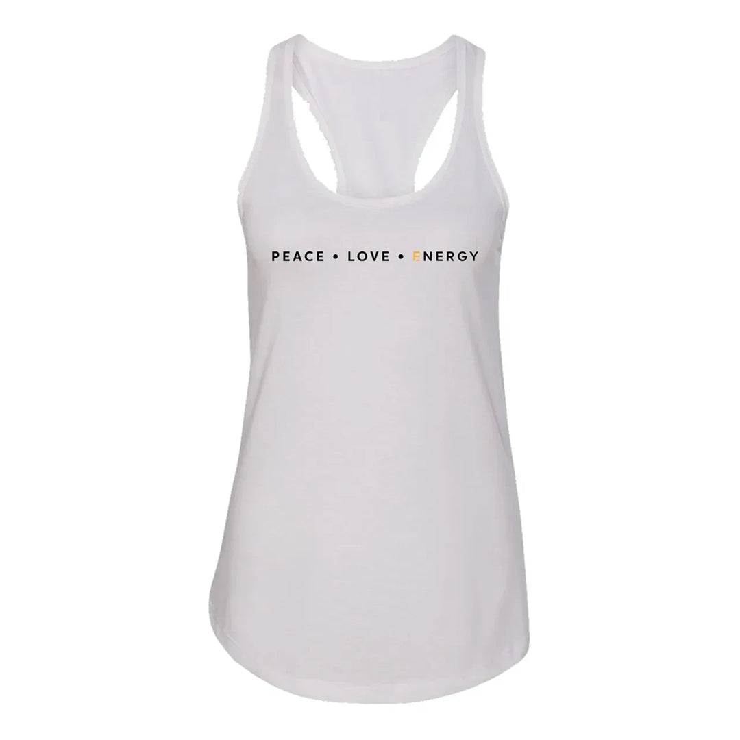 Energy Fitness Peace Ladies Racerback Tank